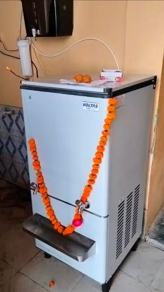 Water cooler and filtration unit installation