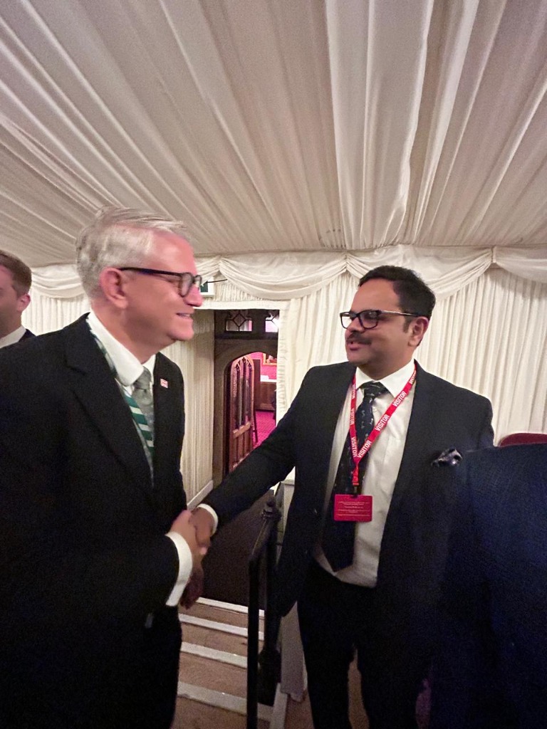 Meeting with MP Andrew Rosindell at House of Lords, UK Parliament